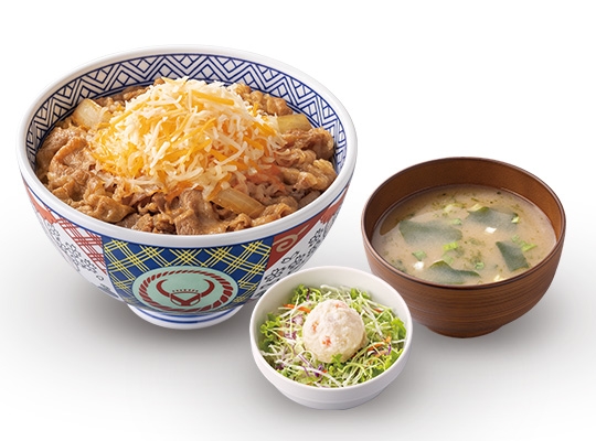 チーズ牛丼＋ポテトサラダセット
