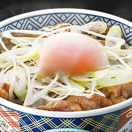 牛カルビ半熟玉子丼