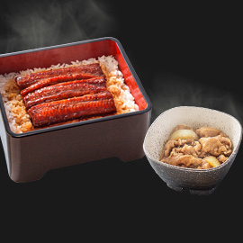 鰻重牛小鉢セット