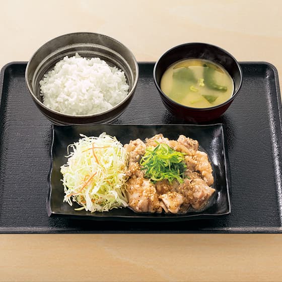 ねぎ塩鶏定食