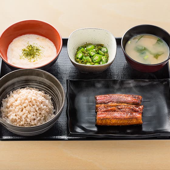 麦とろ鰻皿御膳
