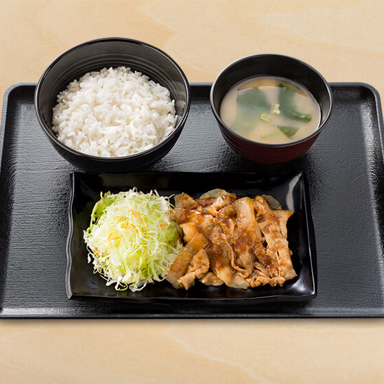 豚生姜定食