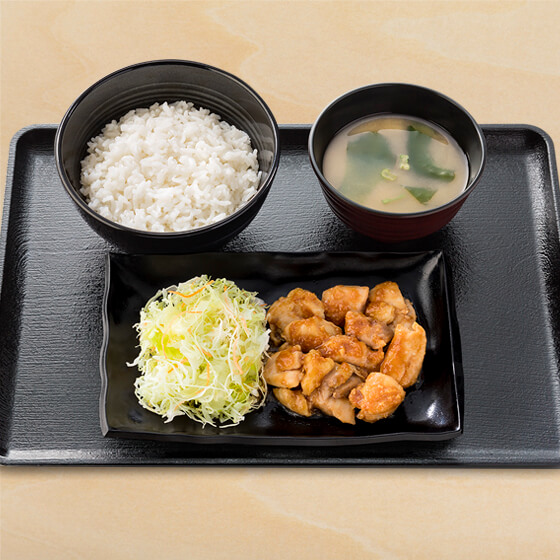 鶏生姜定食