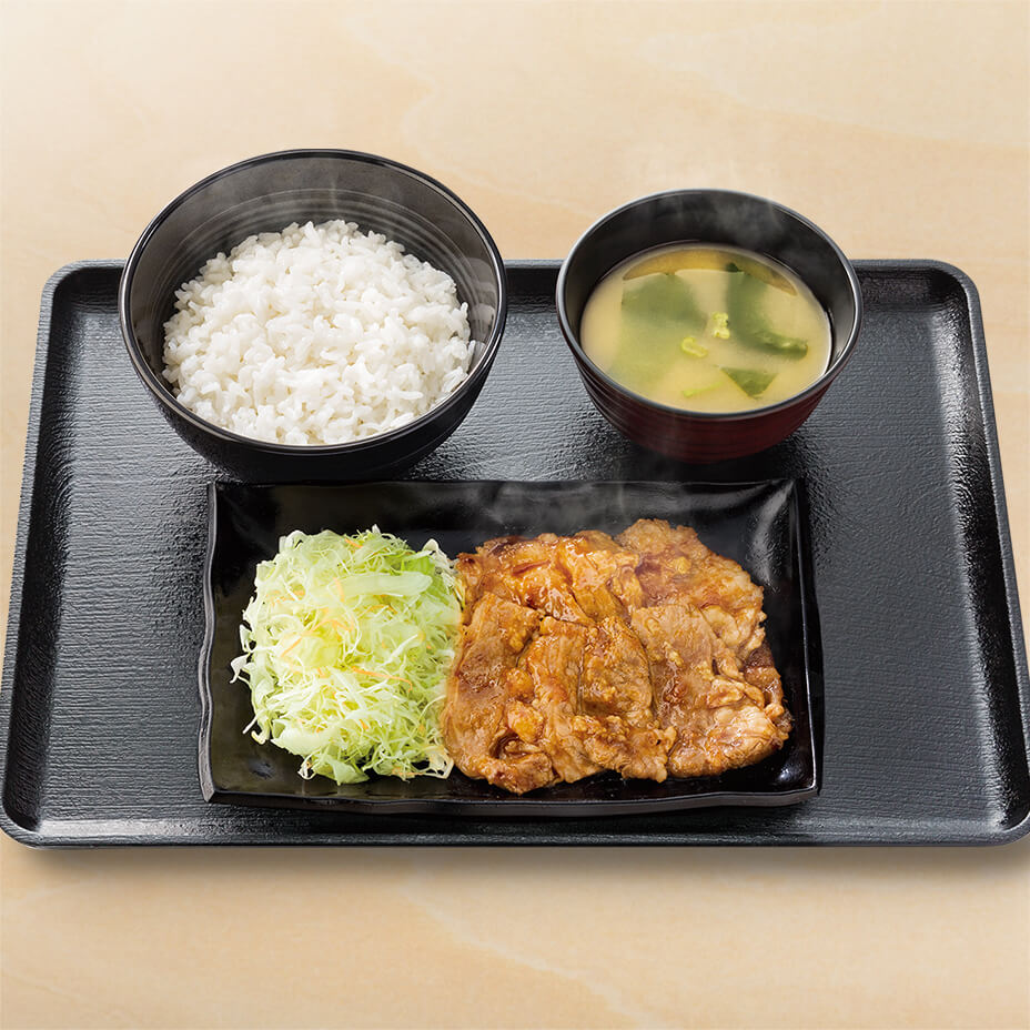 牛カルビ生姜定食