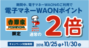 WAONポイント2倍