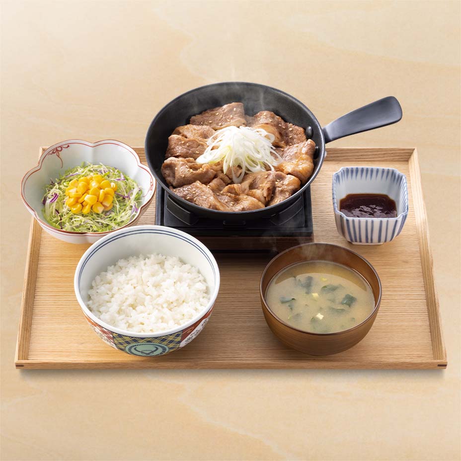 鉄板牛カルビ定食