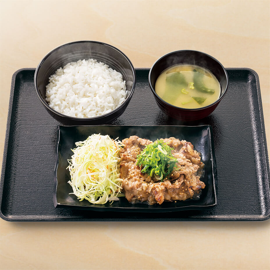 ねぎ塩牛カルビ定食