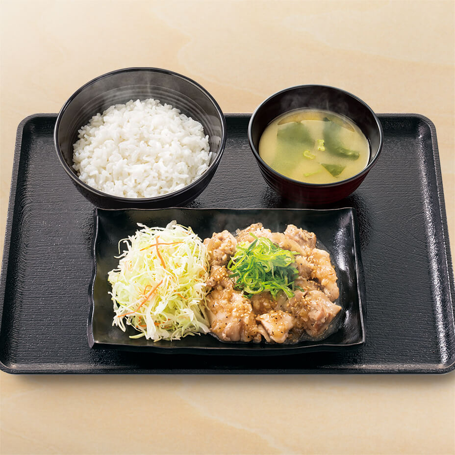 ねぎ塩鶏定食