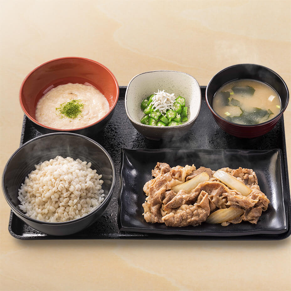 牛皿麦とろ御膳