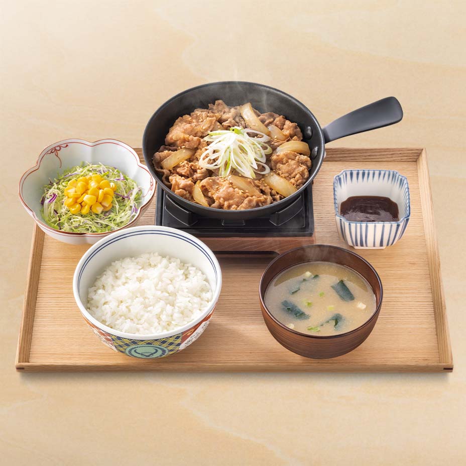 鉄板牛焼肉定食