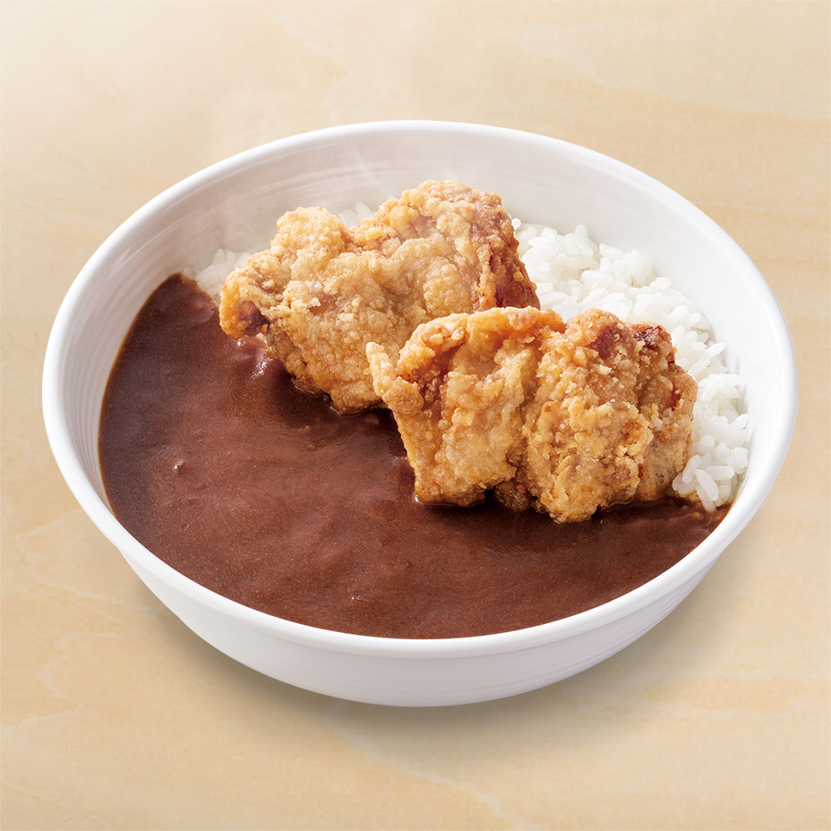 から揚げ黒カレー