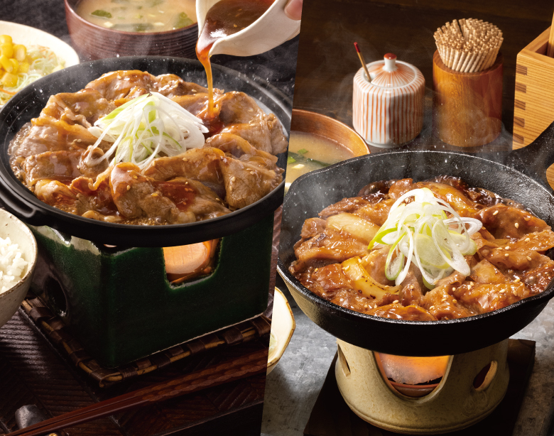 鉄板牛カルビ・鉄板牛焼肉
