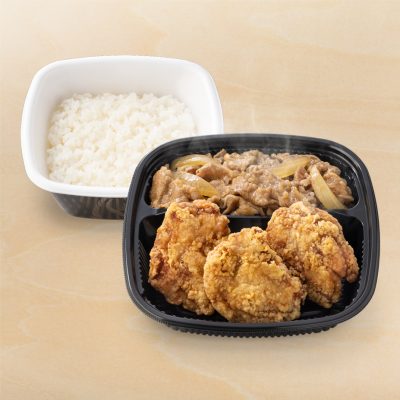 W弁当（牛皿・から揚げ弁当）