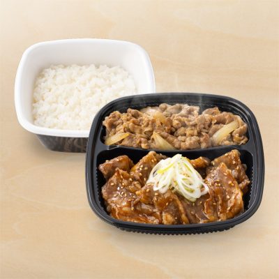 W弁当（牛皿・牛カルビ弁当）