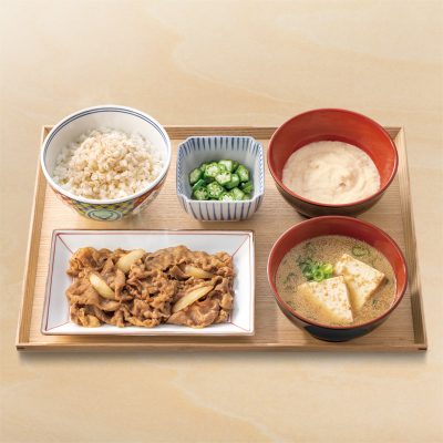 牛皿・麦とろ冷汁御膳
