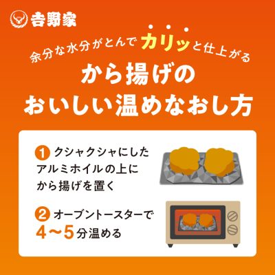 から揚げの美味しい温め直し方