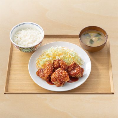ヤンニョムから揚げ定食