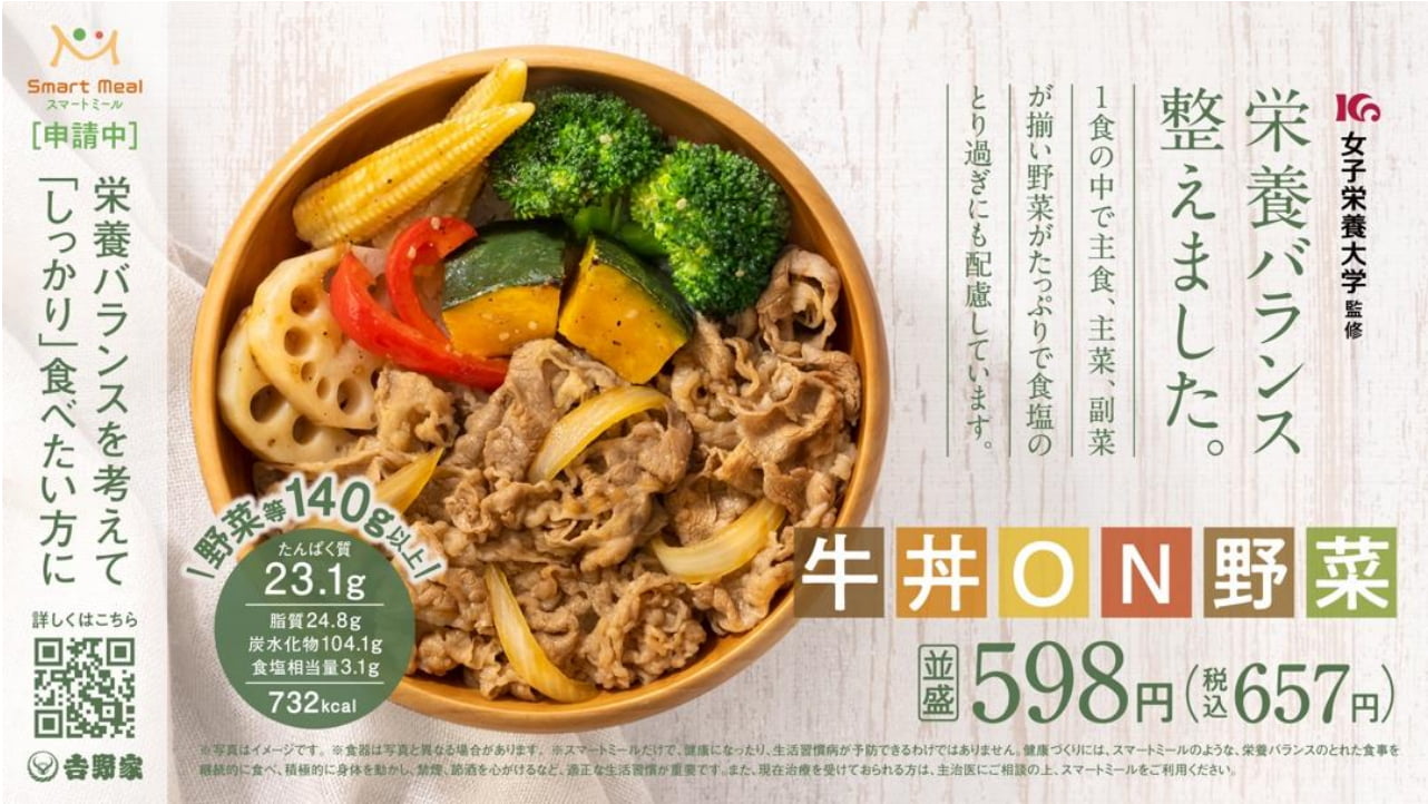 牛丼ON野菜」
