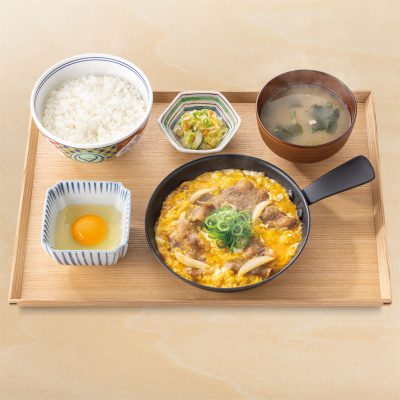 月見牛とじ御膳