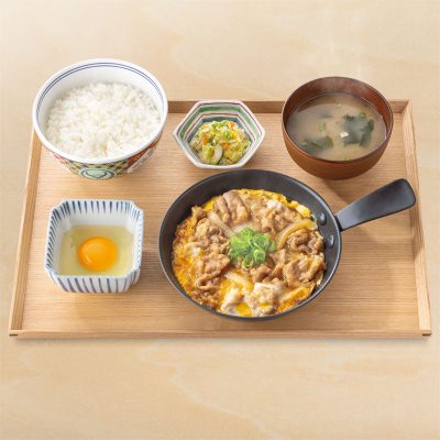 月見牛とじ御膳