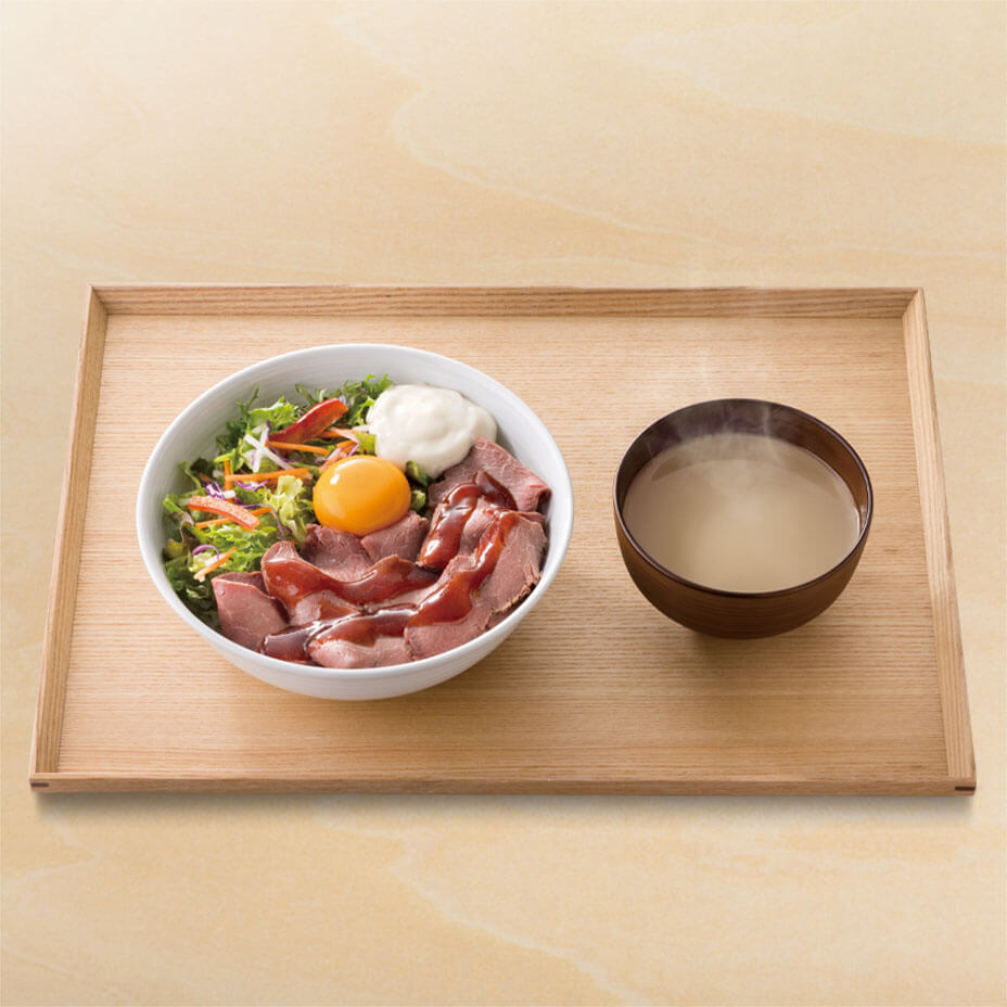 オーストリッチ丼 (スープ添え)のイメージ画像