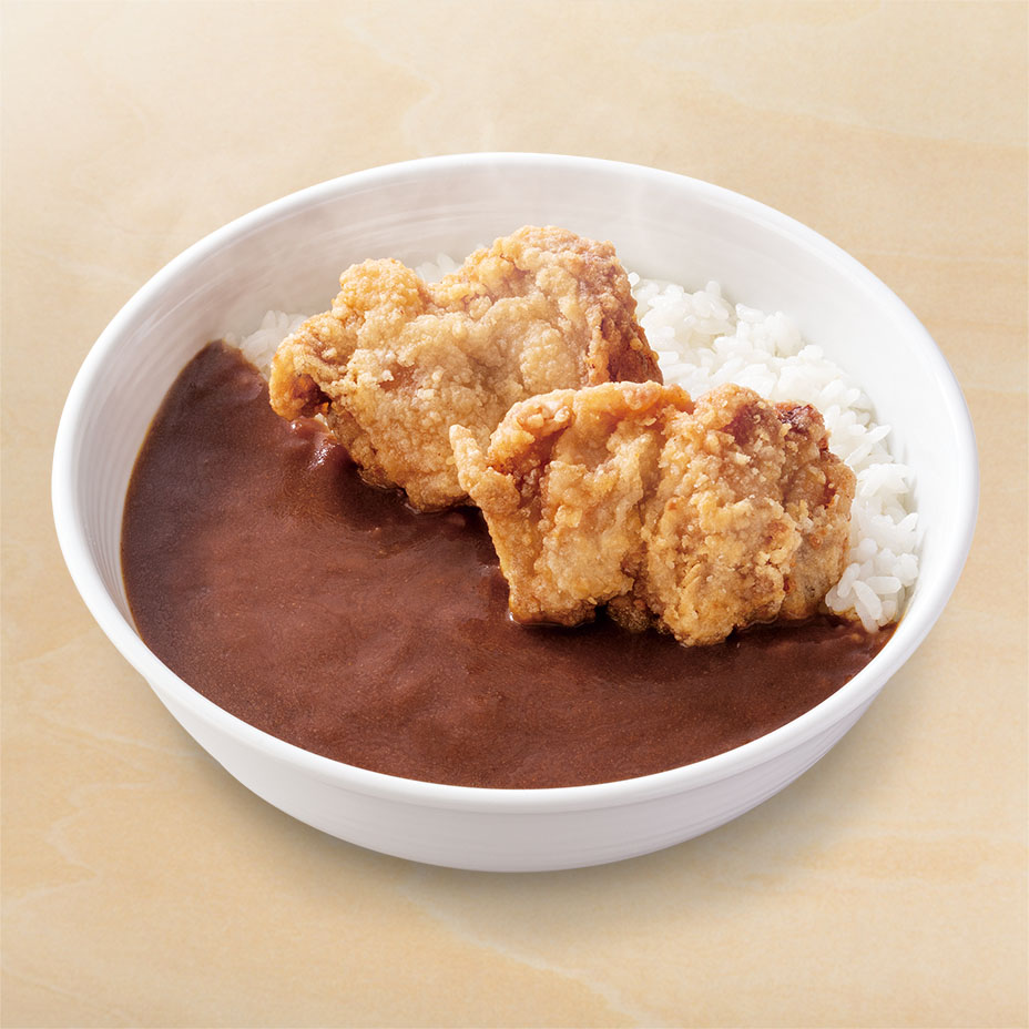 から揚げ黒カレー