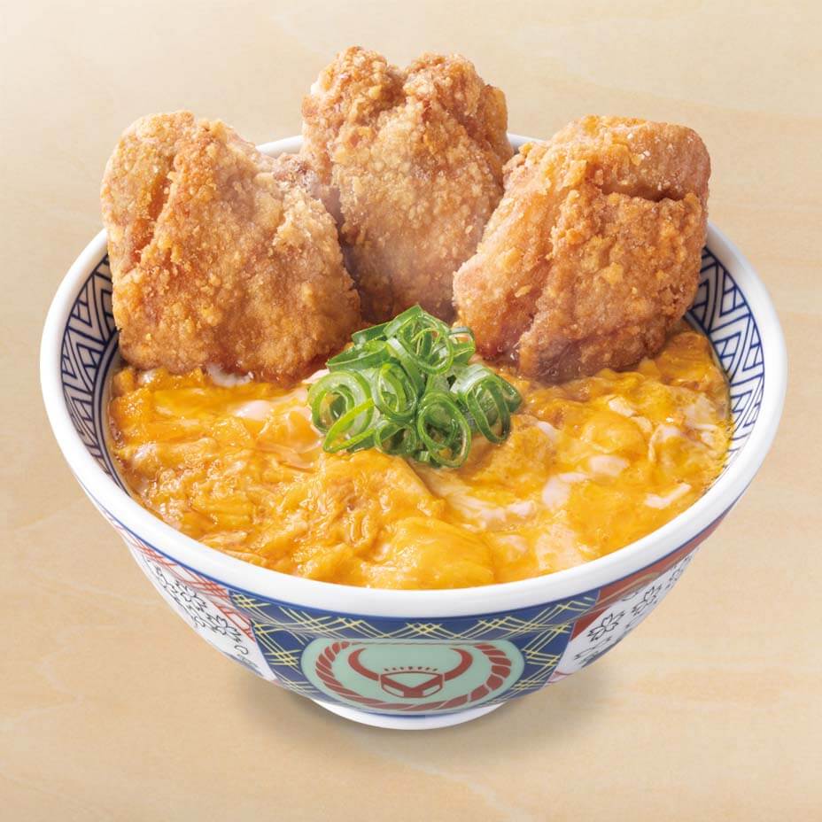 から揚げ親子丼の写真