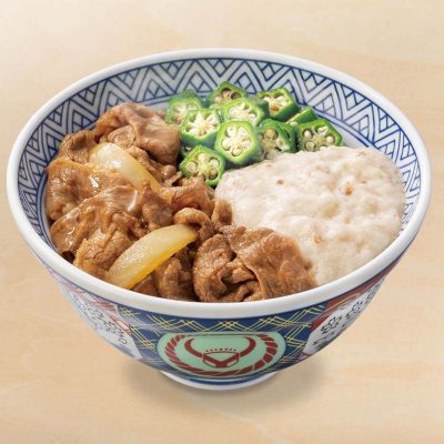 牛麦とろ丼