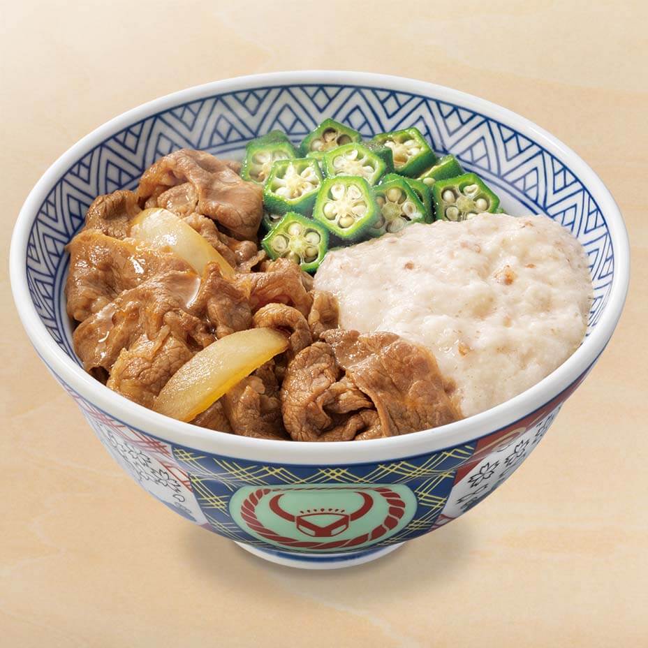 牛麦とろ丼