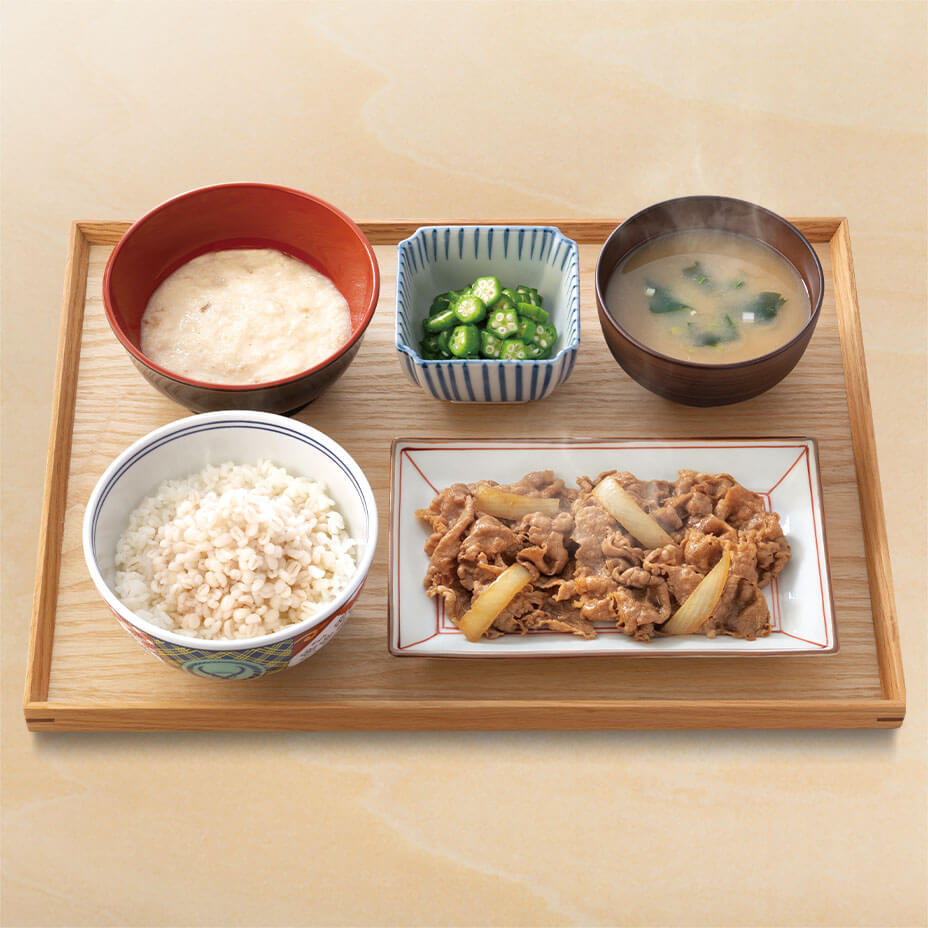牛皿麦とろ御膳