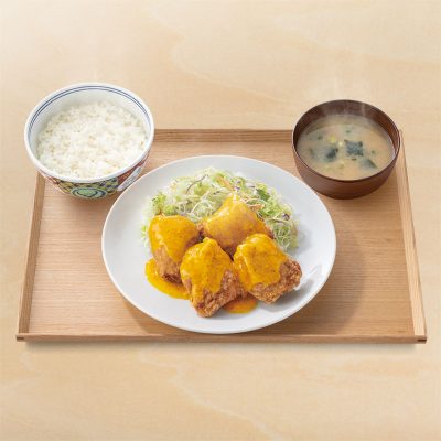 ハニーマスタードから揚げ定食