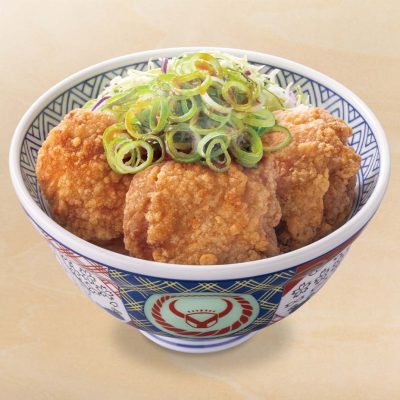 ピリ辛青ねぎから揚げ丼