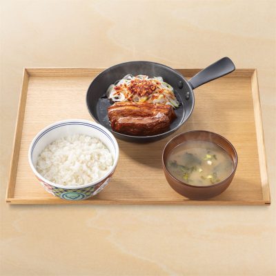 厚切り豚角煮定食