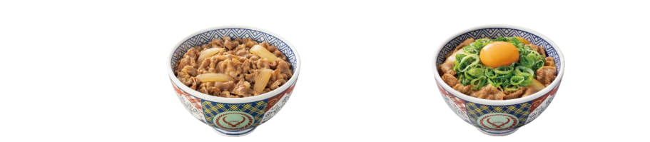 牛丼（並盛）、ねぎ玉牛丼（並盛）の商品イメージ
