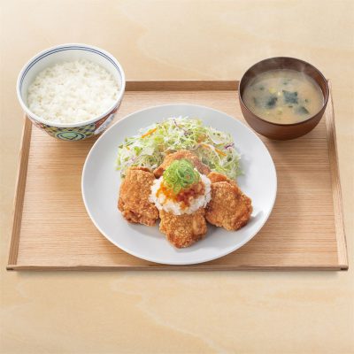 鬼おろしポン酢から揚げ定食