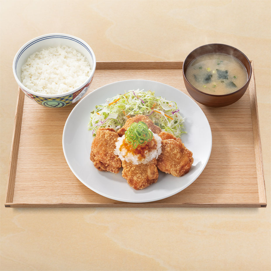 鬼おろしポン酢から揚げ定食