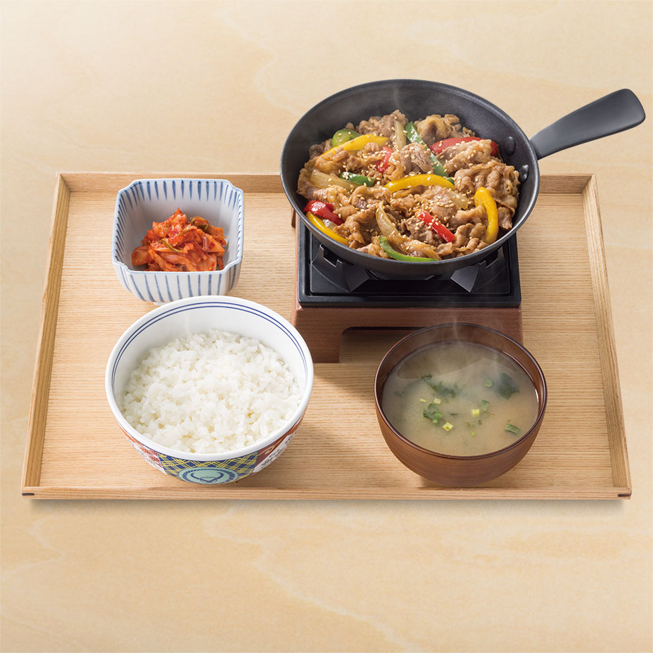 鉄板牛プルコギ定食