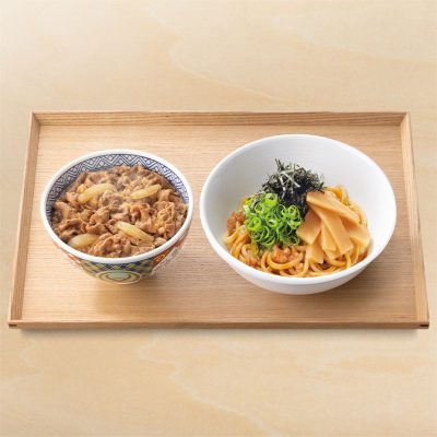 牛丼・油そばセット