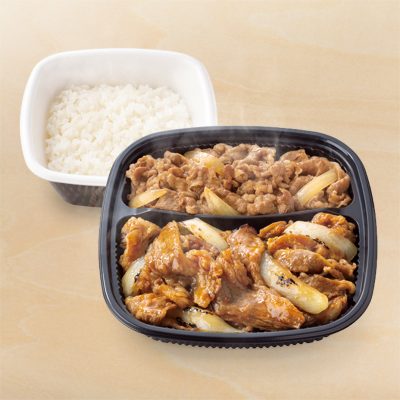 ダブル弁当（牛皿・牛焼肉弁当）