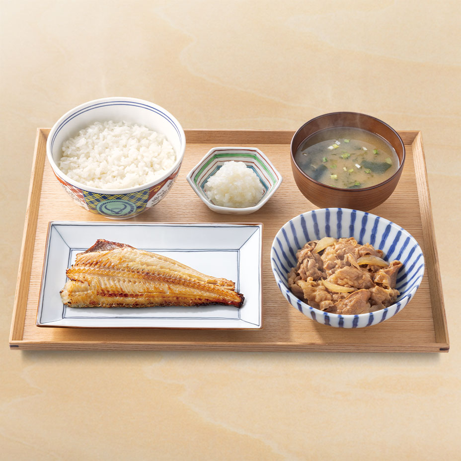 牛ほっけ定食