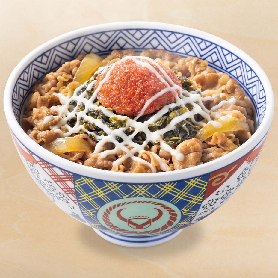明太高菜マヨ牛丼