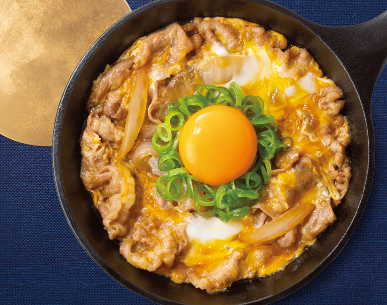 月見牛とじ御膳/月見牛とじ丼